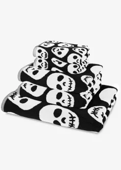 bonprix Handtücher|Handtuch mit Totenkopf Muster