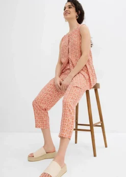 Damen bonprix Hosen|Zweiteiler & Sets|Haremshose aus fließender Viskose
