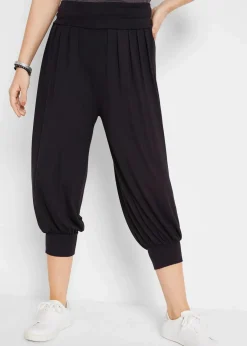 Best Haremshose aus softem Viskose-Mix Damen Bekleidung·Kleider|Hosen