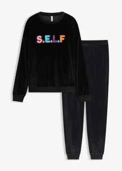 Damen bonprix Wäsche·Homewear|Wäsche·Nachtwäsche|Hausanzug aus Samt