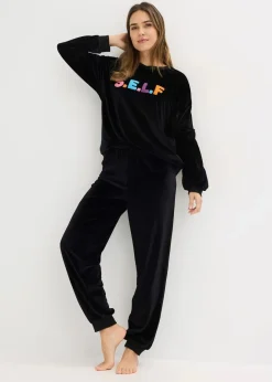 Damen bonprix Wäsche·Homewear|Wäsche·Nachtwäsche|Hausanzug aus Samt