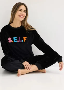 Damen bonprix Wäsche·Homewear|Wäsche·Nachtwäsche|Hausanzug aus Samt