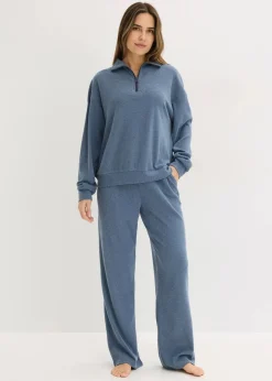 Damen bonprix Wäsche·Homewear|Wäsche·Nachtwäsche|Hausanzug aus softem Waffeljersey