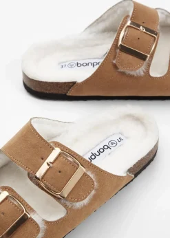 Damen bonprix Hausschuhe|Gefütterte Winterschuhe|Hausschuhe