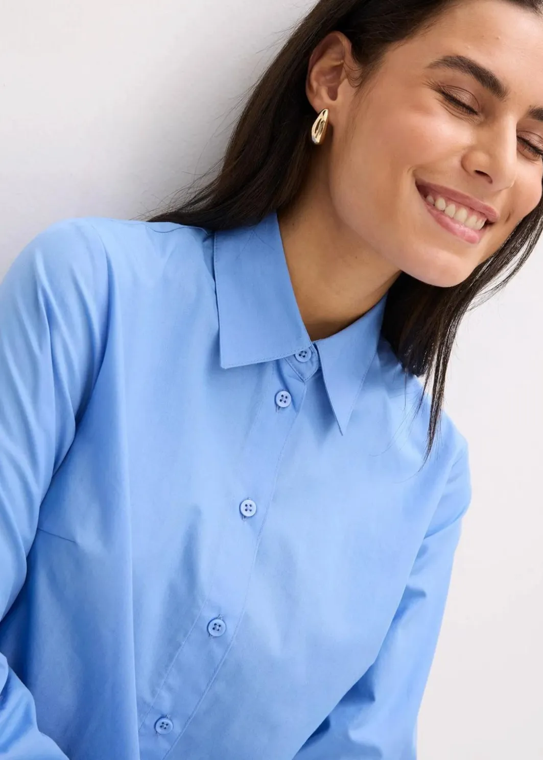 Damen bonprix Blusen & Tuniken|Bekleidung·Jacken & Mäntel|Hemdbluse