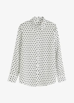 Damen bonprix Bekleidung·Jacken & Mäntel|Blusen & Tuniken|Hemdbluse aus feinem Satin