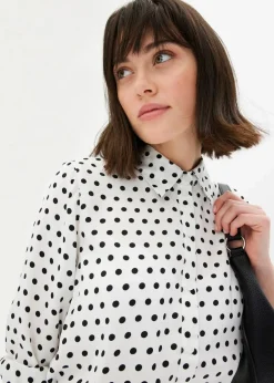 Damen bonprix Bekleidung·Jacken & Mäntel|Blusen & Tuniken|Hemdbluse aus feinem Satin