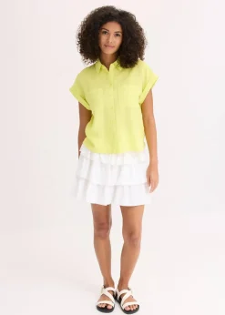 Damen bonprix Nachhaltigere Materialien|Blusen & Tuniken|Hemdbluse aus fließendem Lyocell-Mix