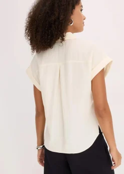 Hemdbluse aus fließendem Lyocell-Mix Damen Bekleidung·Jacken & Mäntel|Blusen & Tuniken