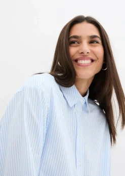 Damen bonprix Bekleidung·Jacken & Mäntel|Blusen & Tuniken|Hemdbluse aus reiner Baumwolle
