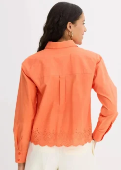 Damen bonprix Bekleidung·Jacken & Mäntel|Blusen & Tuniken|Hemdbluse aus reiner Baumwolle
