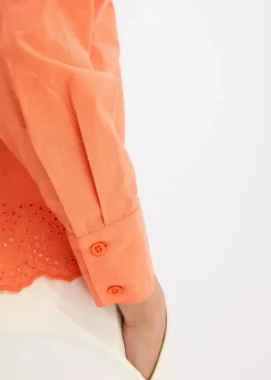 Damen bonprix Bekleidung·Jacken & Mäntel|Blusen & Tuniken|Hemdbluse aus reiner Baumwolle