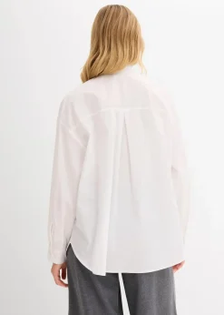 Discount Hemdbluse mit Strass-Applikation Damen Blusen & Tuniken