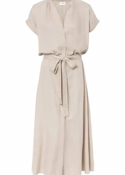 Damen bonprix Kleider|Bekleidung·Pullover & Strickjacken|Hemdblusenkleid