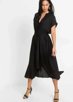 Damen bonprix Bekleidung·Pullover & Strickjacken|Kleider|Hemdblusenkleid