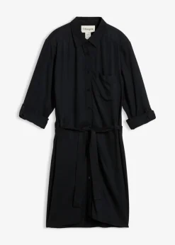 New Hemdblusenkleid aus fließender Viskose Kinder Mädchen 9-16 Jahre·Kleider & Jumpsuits