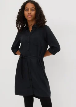 New Hemdblusenkleid aus fließender Viskose Kinder Mädchen 9-16 Jahre·Kleider & Jumpsuits