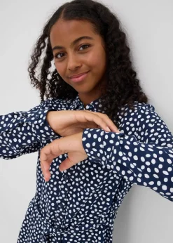 Online Hemdblusenkleid aus fließender Viskose Kinder Mädchen 9-16 Jahre·Kleider & Jumpsuits