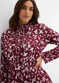 Sale Hemdblusenkleid aus fließender Viskose Damen Bekleidung·Pullover & Strickjacken|Kleider