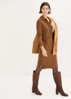 Damen bonprix Bekleidung·Pullover & Strickjacken|Kleider|Hemdblusenkleid aus Punto di Roma