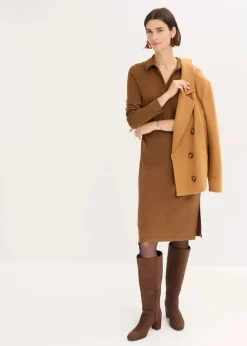 Damen bonprix Bekleidung·Pullover & Strickjacken|Kleider|Hemdblusenkleid aus Punto di Roma