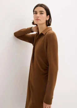 Damen bonprix Bekleidung·Pullover & Strickjacken|Kleider|Hemdblusenkleid aus Punto di Roma