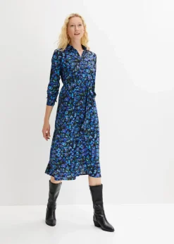 Clearance Hemdblusenkleid aus reiner Viskose Damen Bekleidung·Pullover & Strickjacken|Kleider