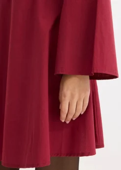 Damen bonprix Kleider|Nachhaltigere Materialien|Hemdblusenkleid aus reiner Baumwolle