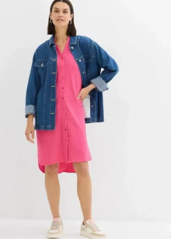 Discount Hemdblusenkleid aus reiner Baumwolle Damen Kleider|Bekleidung·Pullover & Strickjacken