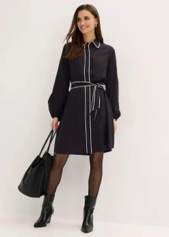 Clearance Hemdblusenkleid aus reiner Viskose Damen Bekleidung·Pullover & Strickjacken|Kleider