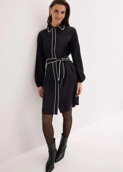 Clearance Hemdblusenkleid aus reiner Viskose Damen Bekleidung·Pullover & Strickjacken|Kleider