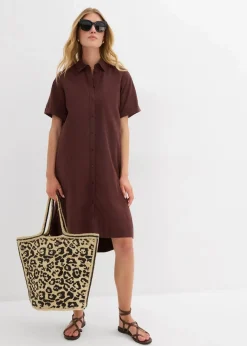 New Hemdblusenkleid aus reiner Baumwolle Damen Bekleidung·Pullover & Strickjacken|Kleider