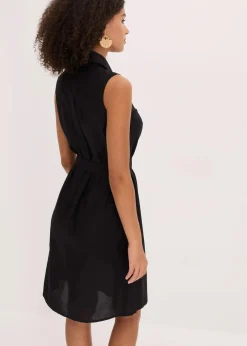 Damen bonprix Bekleidung·Pullover & Strickjacken|Kleider|Hemdblusenkleid aus Viskose