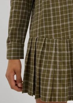 Damen bonprix Kleider|Hemdblusenkleid mit Karomuster