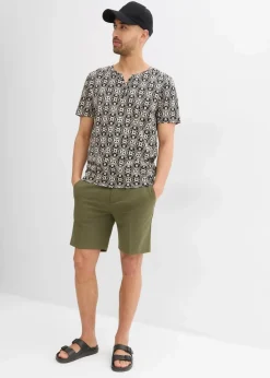 Outlet Henleyshirt aus reiner Baumwolle Herren Shirts & Polos|Große Größen