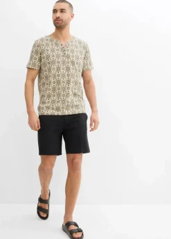 Herren bonprix Große Größen|Shirts & Polos|Henleyshirt aus reiner Baumwolle