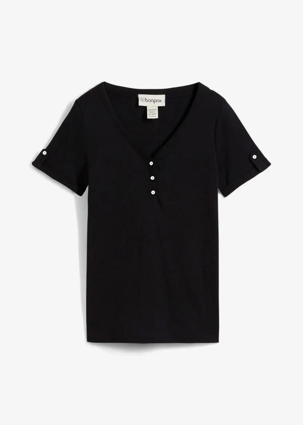 Sale Henleyshirt aus reiner Bio-Baumwolle Damen Nachhaltigere Materialien|Shirts & Tops