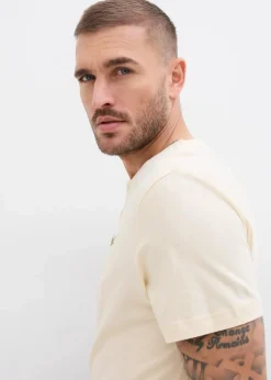 Herren bonprix Große Größen|Basics|Henleyshirt aus reiner Bio-Baumwolle (3er Pack)