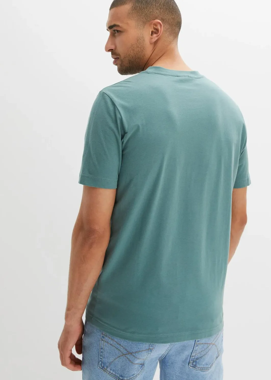 Herren bonprix Große Größen|Basics|Henleyshirt aus reiner Bio-Baumwolle (2er Pack)