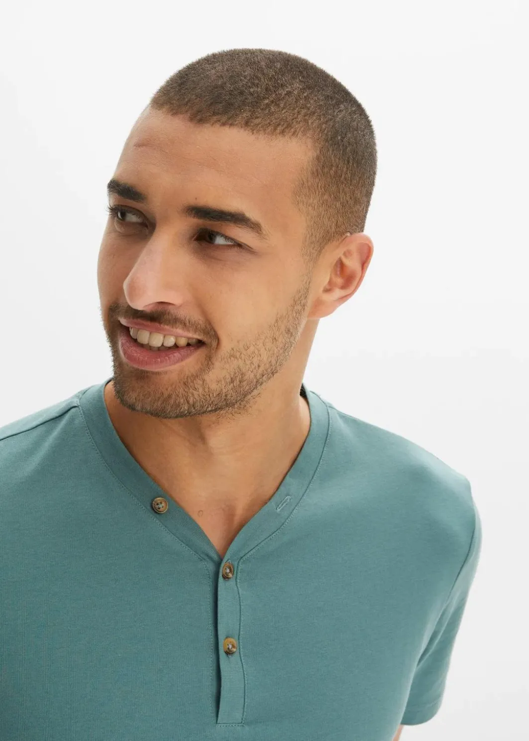 Hot Henleyshirt aus reiner Bio-Baumwolle (2er Pack) Herren Shirts & Polos|Basics