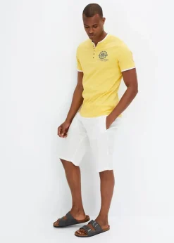 Sale Henleyshirt, Kurzarm (2er Pack) aus reiner Bio-Baumwolle Herren Shirts & Polos|Große Größen
