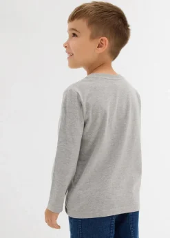 Kinder bonprix Jungen 2-8 Jahre·Nachhaltigere Materialien|Jungen 2-8 Jahre·Mehrfachpacks|Henleyshirt, Langarm mit Bio-Baumwolle (2er Pack)