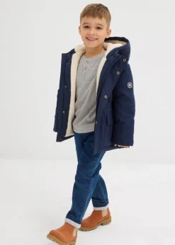 Kinder bonprix Jungen 2-8 Jahre·Nachhaltigere Materialien|Jungen 2-8 Jahre·Mehrfachpacks|Henleyshirt, Langarm mit Bio-Baumwolle (2er Pack)