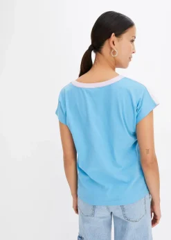 Discount Henleyshirt mit Ombré Dye Effekt Damen Shirts & Tops|Nachhaltigere Materialien
