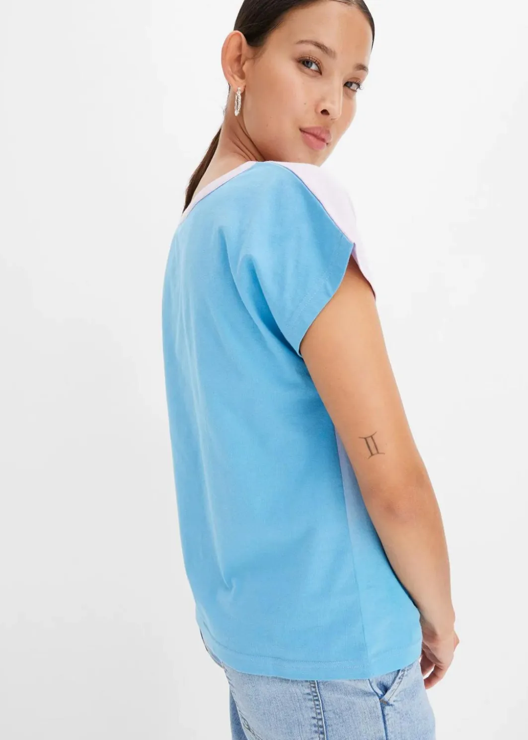 Discount Henleyshirt mit Ombré Dye Effekt Damen Shirts & Tops|Nachhaltigere Materialien