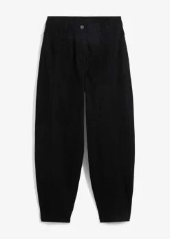 Damen bonprix Bekleidung·Kleider|Hosen|High Waist Barrel-Twillhose mit vorverlegten Seitennähten und Bequembund