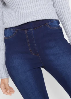 High Waist Jeggings aus leichter, elastischer Thermoqualität mit Bequembund Damen Bekleidung·Shirts & Tops|Thermobekleidung