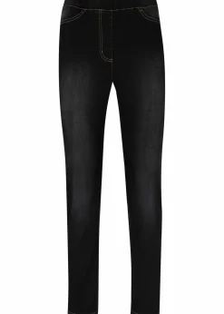 Damen bonprix Jeans|Thermobekleidung|High Waist Jeggings aus leichter, elastischer Thermoqualität mit Bequembund