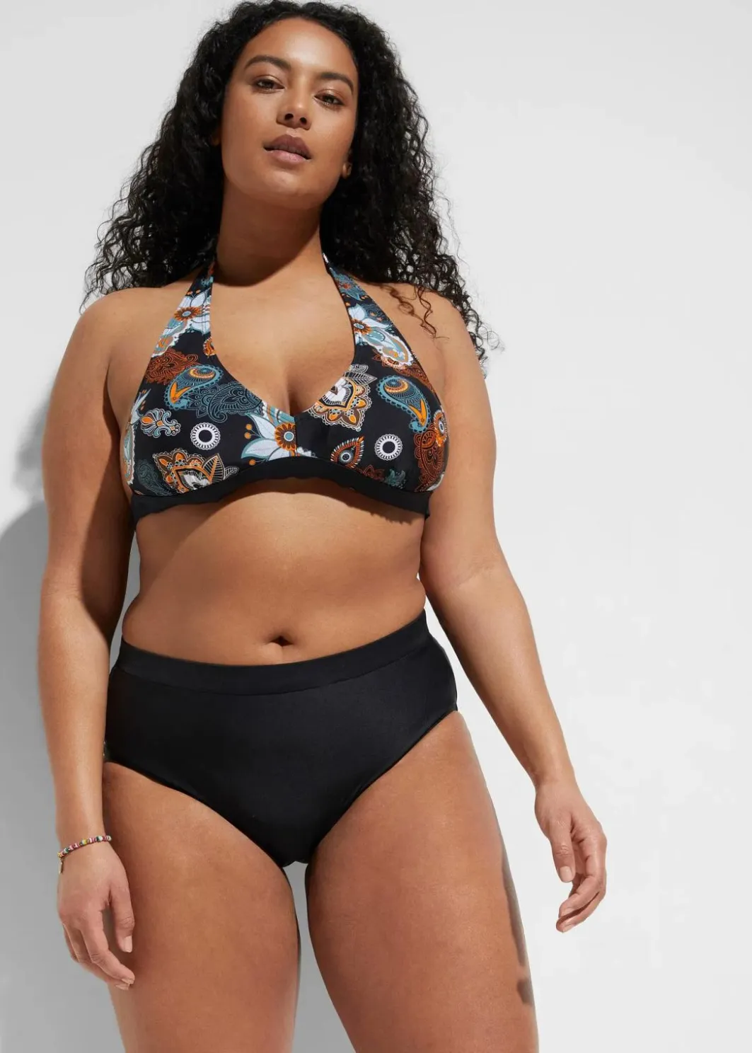 Damen bonprix Nachhaltigere Materialien|Mix & Match|High Waist Light Shape-Bikinihose
