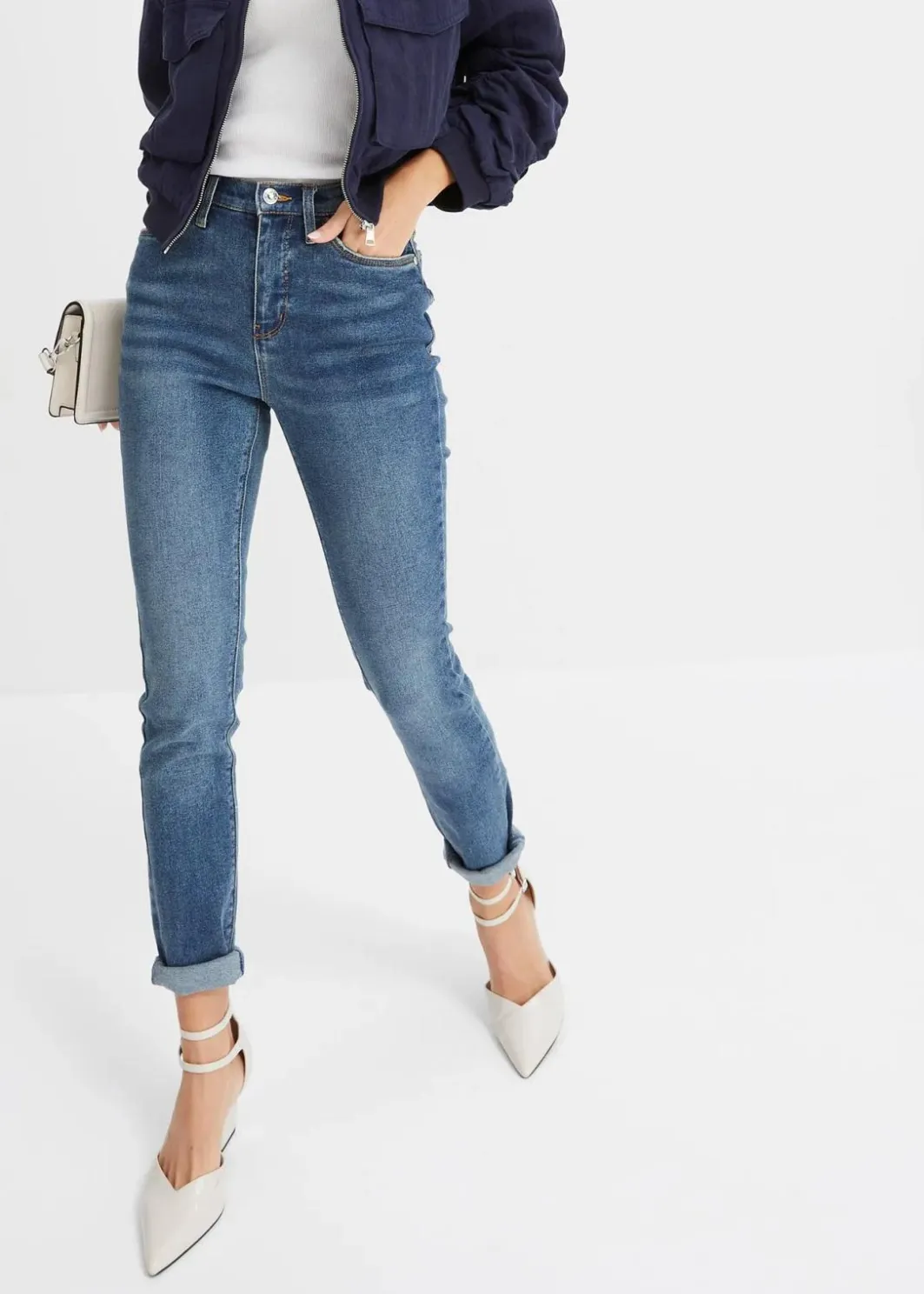Damen bonprix Bekleidung·Shirts & Tops|Jeans|High Waist Skinny Jeans